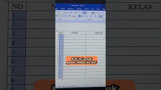 Membuat nomor urut rapi di Word otomatis #tutorialwordpemula #msword #nomoturutdiword