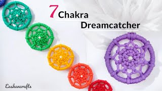 Macrame Chakra  Wall Hanging Tutorial | Macrame Dreamcatcher Wall Hanging