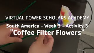 South America - Week 3 - Activity 3 - Coffee Filter Flowers