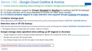 IBM Spectrum Protect Google Archive and Coldline support – OC Demo