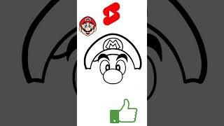 Рисунок MARIO The SUPER MARIO BROS #Shorts #TheSuperMarioBros