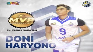 Inilah aksi Tersadis DONI HARYONO Pemain Terbaik PROLIGA 2022, Tim Bogor LavAni