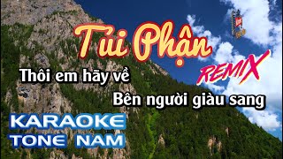 Karaoke Tủi Phận Remix | Tone Nam | Karaoke Nhạc Sống Sóc Trăng