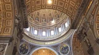 St. Peter's Basilica 2019 Walking Tour in the Vatican City Rome, Italy 4K