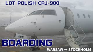 LOT POLISH AIRLINES WARSAW→STOCKHOLM CRJ-900🇵🇱