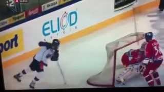 Ján Sýkora - Amazing Goal against Czech Republic (Preparing for the IIHF 2013)