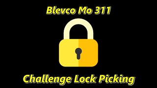 Challenge Lock - Blevco Mo 311 - Picked - #locksport #lockpicking