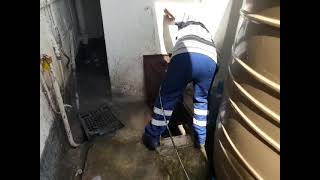 Cleaning area after drain unblocked Cape Town drain unblocking