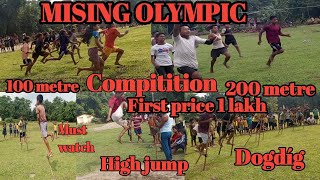 MISING OLYMPIC COMPITITION.100/200 metre running, high jump, dogdíg. The villager boy.