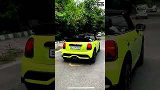 Mini Cooper Mini Overview || Best Convertible Car || 55 lakh rupees car #shorts