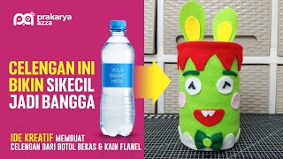 Cuma 5 menit Membuat Celengan kain flanel