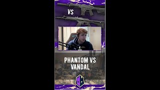 What is Better?! Vandal vs Phantom on VALORANT #shorts #valorant