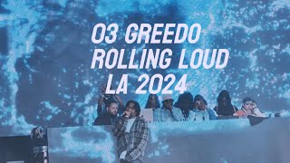 03 Greedo performs "Wake Me up in traffic" & "Zoning" (Live) at Rolling Loud LA 2024