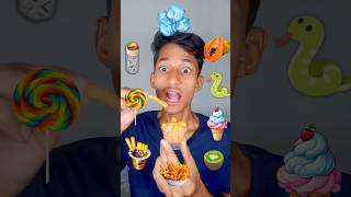 Random Eating Show🤩🌯🍟🥭🥝#asmr #food #mukbang #short