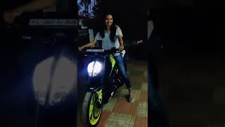 Girl vibing on ktm duke 390 || Best WhatsApp status video || VorVibes ✌