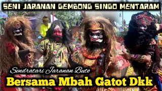 Aksi Seru Mbah Gatot dkk di Jaranan Gembong Singo Mentaram live Mentaraman Jajag