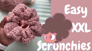 How To Make Big Crochet Scrunchies