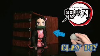 Sculpting making figure  - Nezuko( Kimetsu No Yaiba/DEMON SLAYER )鬼滅の刃｜Polymer Clay | Tutorial