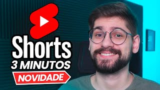 Shorts agora poderão ter até 3 minutos no YouTube!