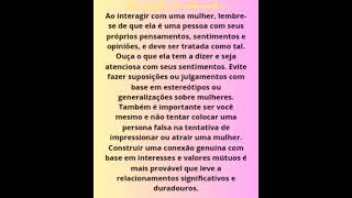 como conquistar uma mulher #04  /  como interagir com uma mulher