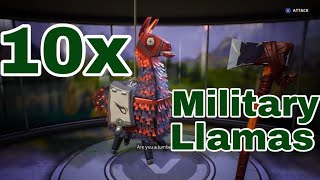 Fortnite 10x Military Llama Opening