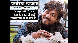 मशहूर अभिनेता Irrfan Khan का निधन / आखिरी सन्देश (1967- 2020) Biography in Hindi