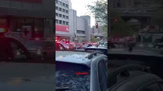 NYPD & FDNY rush to Manhattan Building/Garage tragic collapse #rescue #nyc #building #collapse #help