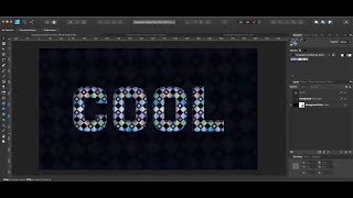 Affinity Holographic Mosaic Text Effects Template