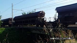 E189 ES64 F4-015 Treno merci Dispolok in slow motion