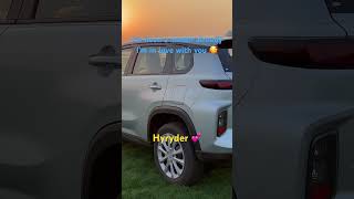 I’m in love with Hyryder #hyryder #toyotahyryder #grandvitara #toyota #hybrid #