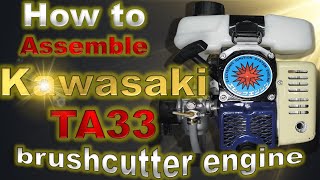 Как собрать двигатель кустореза Kawasaki TA33