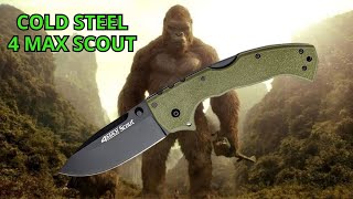 4 MAX SCOUT Cold Steel - A Fera Imbatível, o King Kong das dobráveis.