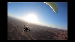 paramotor sunrise chase cam