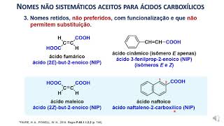 Ácidos Carboxílicos - Nomenclatura - Parte 3