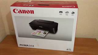 Розпаковка Canon PIXMA Ink Efficiency E414 (1366C009) + USB cable