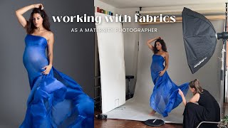 3 Tips on how to work with Fabrics as a Maternity Photographer