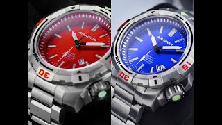 Debuts on Thursday 12pm est  Seastriker Tritium Automatic in 3 sizes 40mm, 45mm, 50mm