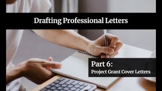 Project Grant Cover Letters