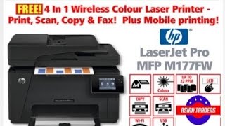 Tabloid Size Multifunction HP Color Laserjet M177fw Review Wifi Stepup Refill Cost By Asian Traders