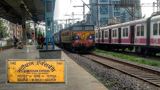 Nandigram Express Arriving Slowly at Dadar | WCAM 3 | नंदीग्राम एक्स्प्रेस | Kalyan Engine | TIRJ