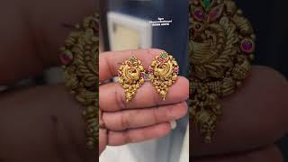 👌👌Very Cute Latest Peacock design Earrings 😍 #gold ##goldjewellery