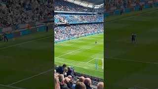 City announce each player with there own flag #shorts #manchestercity #etihadstadiium #bluemoon