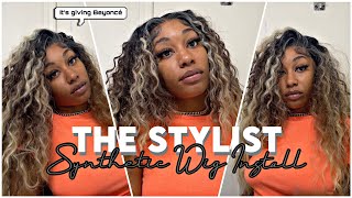 The Stylist Human Hair Blend Pre Plucked 13x6 Invisible HD Lace Frontal Wig Isis