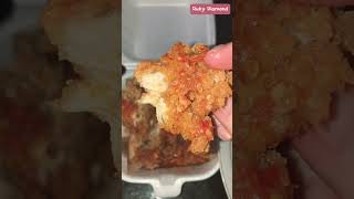 Super Pedas‼️ Ayam Geprek Sambel Bawang 🔥 #mukbang #food