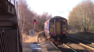 Scotrail Class 156465 departs Metro Centre (Gateshead)