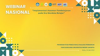 Webinar Nasional Program Studi Penelitian dan Evaluasi Pendidikan Pascasarjana UNJ