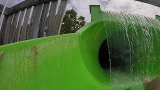 The Four Winds - Green Slide at Hurricane Harbor Jackson NJ