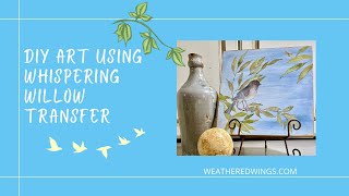 How to easily make Wall Art using Decor Transfers