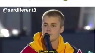 Justin Bieber falando sobre Deus