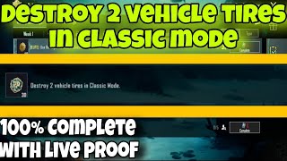 Destroy 2 vehicle tires in classic mode | 100% complete with live proof